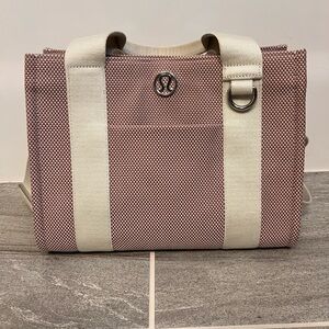 lululemon athletica Canvas Tote in Dusty Rose and Cream Trim